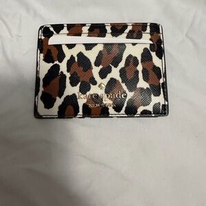 Kate Spade Leopard Print Card Holder